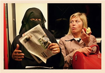 mulher islamica em inglaterra kodachrome